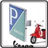 Piaggio Targa con logo frontale per Piaggio Vespa Sprint, PX, Primavera, ET4, LX, GTS, GTV, Granturismo, Porter, Ape Calessino