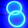 Qasim 1 paio blu 60MM 45SMD COB LED Halo Ring Occhi d'angelo Motociclo Fendinebbia con coperchio 12V 24V