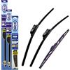 alca Compatibile con Fiat Doblo dal 2022 in poi Set di 3 spazzole tergicristallo alca Germany super piatte anteriori e posteriori 61 cm, 43 cm, 35,6 cm TL ASF2417TL14ARC