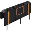 ZHOUMADE - Cuscinetto per portellone posteriore per camion, con strisce riflettenti e tasche per attrezzi, cuscinetto per portellone posteriore per mountain bike per 5 biciclette