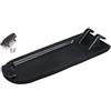 Inovey - Copri bracciolo per console centrale, in morbido tessuto nero, compatibile con VW Jetta, Golf 4, Mk4, Bora, Polo 6R, 9N, 9N3