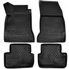J&J AUTOMOTIVE Tappetini Auto in Gomma su Misura per Mercedes GLA X156 2013-2019, Set da 4 Pezzi, 3D - con Bordo Alto, Antiscivolo, Inodore, Colore Nero, TPE