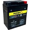 ROFIBA BATTERIE Rofiba Batteria Moto AGM YTX7L-BS 12V 6 Ah per Moto, Scooter e ATV = ETX7L-BS CBTX7L-BS