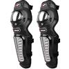 BaronHong 2 pezzi moto ciclismo sportivo acciaio al ginocchio ginocchiere Shin Body Armor (nero, M)