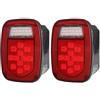 DIQXLGS Fanali Posteriori A LED Per Auto Kit Lampadine Per Luci Targa Gruppo Fanale Posteriore Per Jeep Per Wrangler YJ/TJ/CJ5 Per Veicoli A 12V