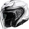 HJC, Casco Moto Jet F31 BASK White Silver MC10, M