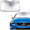 Ulalaza Copertura parasole per parabrezza Raggi UV Blocchi riflettenti Protezione e visiera Ombrello pieghevole per auto per finestrini automobilistici Parasole come auto, furgone, SUV, camion, camper