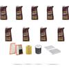 HOFFCAR Kit tagliando 4 FILTRI e 9L OLIO M compatibile con Mercedes Classe M (W164) 320 cdi 165kw Dal 2005 al 2009
