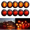 TUINCYN luce LED bianca e rotonda da 1,9 cm per automobili e furgoni. Utilizzabile come luce di posizione frontale, laterale e posteriore o come luce interna del bagagliaio(10 pezzi)