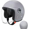 Generic Casco di sicurezza per moto, cappello di sicurezza aperto per moto, caschi protettivi da moto, comodo copricapo per donne, viaggi su strada, adulti, uomini, equitazione, protezioni all'aperto