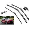 EDKAY Tergicristallo Anteriore Tergicristallo Posteriore Spazzole Spazzole Taglierina Accessori Per Porsche Macan 95B 2014-2017 24 + 24 + 16 parabrezza