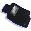 Generico Tappeto guidatore Mito dal 2008 al 2013 bordino blu moquette nera composto da tappeto solo lato guida antiscivolo specifico su misura 131404