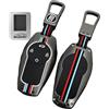 WUZUTU Custodia in metallo per chiave auto compatibile con Leapmotor T03 EV Hatchback 2024 2025 2026, 4 pulsanti, custodia protettiva per chiavi, colore nero
