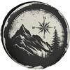 Generic Bussola della Montagna della Coperchio Ruota di Scorta Antipolvere Ruota di Scorta Coperture della Impermeabile Copriruota per Auto Universale per Auto Car RV 15Inch