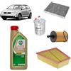 OP Kit tagliando 4 filtri + 4L olio Edge 5W30 LL per Volkswagen Polo 9N 1.4 TDI