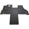 KRAM-TRUCK Tappetini trapuntati KRAM-TRUCK Compatibile con Fiat Ducato, Peugeot Boxer, Citroen Jumper dal 2007, grafite, pelle sintetica spugna 1 cm, certificato di igiene, fodere comode