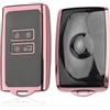Ruiya Compatibile con Dacia Sandero 3 | Stepway III | Dacia Jogger 2021-2026 Cover Chiavi auto, Cover Chiave in TPU Portachiavi Cover per Chiavi Auto Ricambio Chiave Stepway 3 Accessori, Rosa