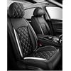 NISMIA Copri Sedili Auto per Opel Corsa D E F 2006-2023, Coprisedili Auto Universali, Pelle Set Completo Impermeabile Auto Accessori Interno, Anteriori Posteriori Standard 5 ( Color : D(White) , Size : E )
