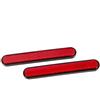 Sinkees Catarifrangenti Laterali Moto per Forcella Anteriore/Parafango Posteriore per Sportster 1200 Custom XL1200C per Iron 883 XL883N per Forty-Eight XL1200X per Street 500/750 XG500/XG750 (Rosso)