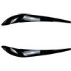 Pizgear For BMW X3 F25 X4 F26 2014-2018 2 pezzi ABS faro dell'auto sopracciglio palpebre copertura Trim faro sopracciglio adesivo palpebra nero lucido Copri-sopracciglia per fari(Gloss Black)