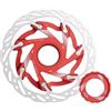EHYSYN Dischi freni per moto Freno a disco CNC per bici da strada Center Lock, rotori per bici MTB, parti per dischi da ciclismo 140 mm 160 mm(160mm Red)