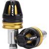 MotHeart Tappi terminali del manubrio per moto per CB750 Hornet 2023-2025 NC 750 2014-2023 NC 750X 2014-2025 NC 750S 2014-2018 Forza 750 2021-2024 7/8" (22mm) Accessori per manubrio (Oro)