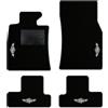 QUEMAR Tappetini Auto per MINI R56 R57 R58 R59, Bordo Antracite, 4 Ricami