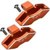 GPM Upgrade Parts For Traxxas Unlimited Desert Racer 4X4 (#85076-4) Aluminium Front/Rear Brake Caliper - 1Pr Set Orange