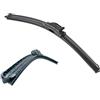 RICAMBYCAR Spazzola Tergicristalli anteriore 58 cm Wiper Blade flat universale con 10 adattatori