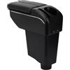 ZENVI Braccioli Compatible with Renault Dacia Captur Braccioli 2013-2016 Console Centrale Organizer Immagazzinaggio Scatola Stile Doppia Porta(Stile Fibra Carbonio)
