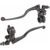 HUOPU Leva Freno Leva Frizione con Supporto Specchio per Moped ATV Moto CPI Coppia