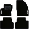 QUEMAR Tappetini Auto compatibili con Ford Kuga I 2008-2012 / Kit Tappeti in Moquette e Gomma su Misura (Set 2 Anteriori + 2 Posteriori) / Ricami e Colori Personalizzati (2 Ricami, Bordo Antracite)