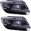 IBNBRO Proiettore Fanale Anteriore Per VW Per Tiguan 2017 2018 2019 2020 2021 Fari A LED Hid Testa Della Lampada Dell'occhio Di Angelo Bi Xenon Fascio Accessori Auto Lampada Anteriore Gruppo Fari Anteriori(F