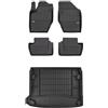 MOTOS Set di tappetini in gomma e tappetini per il bagagliaio per Citroen DS4 2011-2015 Migliorare il comfort di viaggio con tappetino antiscivolo auto 3D- tappetini per tutte le stagioni auto, protez