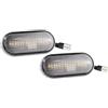 Eshgtuo Lampada Freccia Retrovisore Specchietto Per Ford Per Focus MK2 C-Max Fiesta Fusion Galaxy 2004-2007 14805294 7E0949117 Indicatore Direzione Laterale Dinamico LED(Dynamic Crystal)