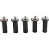 HWBZDPZQD Kit 5 viti e bulloni for parabrezza for moto, for Harley, for Road, for Glide(Chrome)