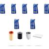HOFFCAR Kit tagliando 4 FILTRI e 7L OLIO M compatibile con Iveco Daily III 29-9 Turbo Diesel 66kw dal 2001