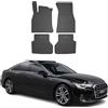 OMAC Tappetini in Gomma Compatibili con Audi A6 Limo Avant Allroad C8 2018-2025 Gomma Nero