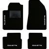 QUEMAR Tappetini Auto per Alfa Romeo GIULIETTA, Bordo Nero, 4 Ricami | 2016-2020 / Kit Tappeti Moquette e Gomma su Misura / Set 2 Anteriori + 2 Posteriori / Ricami e Colori Personalizzati