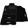 Generico Tappetini compatibili con Dacia Duster 4WD 2010-2014, ricamo 4x4, kit tappetini auto personalizzati, set tappeti in moquette, tappeto auto