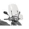 LG-MOTORS POWER ENGINEERING 107A + A8101A - Cupolino parabrezza scuro completo per Belville 125-200 2017-2018 - 2019-2020 Parabrezza specifico trasparente 50,8 x 66 cm (H x L)