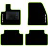 QUEMAR Tappetini Auto compatibili con Range Rover Evoque II dal 2019/ Kit Tappeti Moquette e Gomma su Misura (Set 2 Anteriori +2 Posteriori)/ Ricami e Colori Personalizzati (Bordo V.Acido, 2 Ricami)
