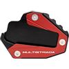 TXDBD Supporto Per Cavalletto Laterale Per Ducati Multistrada 1200 Enduro S 1260 Pikes Peak D/Air Grand Tour 950 950S V4 Rally Sport Cavalletto Laterale Prolunga(ROSSO)