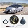D'ANGELO 1988 Kit Ruotino di Scorta 16 compatibile con Citroën C4 Picasso con Cric, Chiave e Sacca 125/80R16