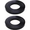 URAGER Ammortizzatori Ammortizzatori Pad Boccola Protezione Anello Gomma Per VW Per Golf MK4 Per Jetta Per Bora Per Skoda Boccola Guarnizione Cofano Cuscinetto Anteriore Ammortizzatore(2pcs black)