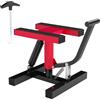 HOMCOM Sollevatore Moto in Acciaio Max 150kg, Cavalletto Alzamoto con Altezza Regolabile 29.5-41 cm e Piattaforma in Gomma Antiscivolo, 33x29x40.5cm, Rosso