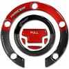 ZYSM Adesivi Per Serbatoio Laterale Per Yamaha Tracer 900 2018-2020, Adesivi In Resina Protettiva Serbatoio Trazione Pad(ROSSO)