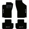 QUEMAR Tappetini Auto compatibili con Alfa Romeo 147 dal 2000 / Kit Tappeti in Moquette e Gomma su Misura (Set 2 Anteriori + 2 Posteriori) / Ricami e Colori Personalizzati (Bordo Antracite, 4 Ricami)