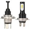 Hohota Kit 2 lampadine for fari a LED H4 100 W Super White 3570 LUCE for AUTO H1 H3 H7 H8 9006 H11 Luci for auto(6000K,H4)