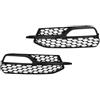 KMVPVGZHCN Calandra Nero Lucido Per A3 S-Line S3 2014 2015 2016 Griglia Racing Per Fendinebbia A Nido D'ape Anteriore(Glossy Black)